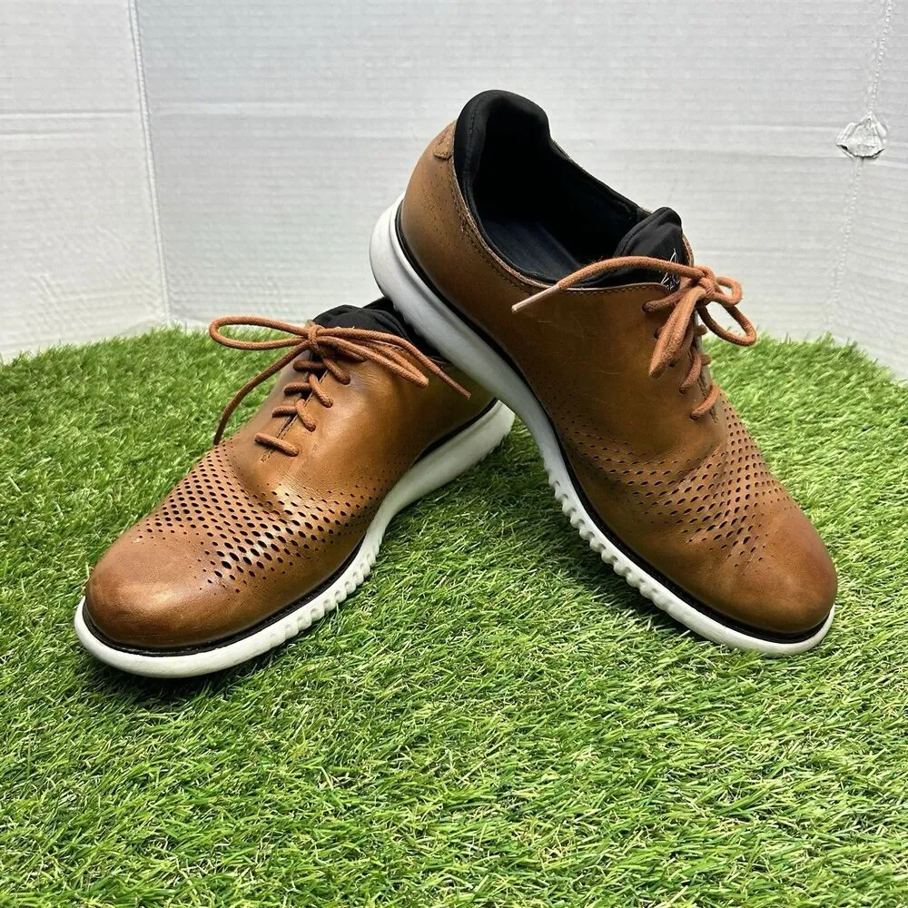 Cole Haan Zerogrand 2.0 Laser Wingtip Leather Shoes C27879 Mens Size 10W